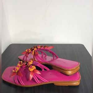Cole Haan Resort Collection Slip On Flower Sandals Sz 7AA